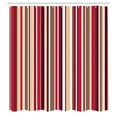 thumbnail image 2 of Ambesonne Pastel Shower Curtain, Striped Pattern Lines Print, 69"Wx75"L, Dark Coral, 2 of 4