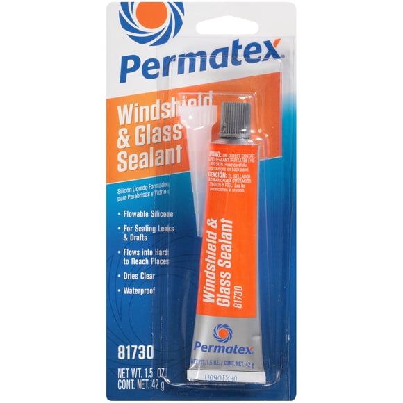 Vidrio de silicona Sealant Permatex 81730 para parabrisas, 42 g
