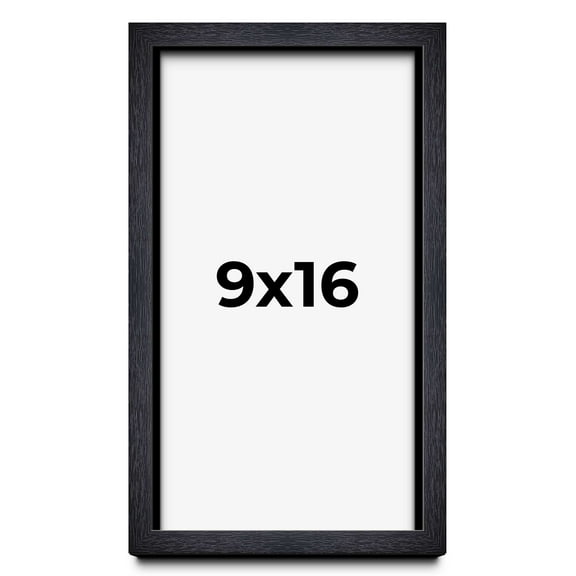 9x16 Shadow Box Frame Black | 1 Inches Deep Real Wood Farmhouse Shadowbox Display Frame | UV