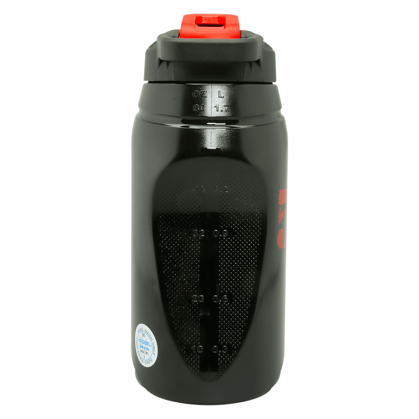 5% Nutrition Half Gallon Water Bottle with Handle | 64 oz Water Bottle | Big Water Jug for Sports | 64 oz Gym Water Bottle | Large Reusable Drinking Water Bottles
