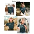 thumbnail image 7 of XCHQRTI Mountain Heartbeat Shirt Hiking Tshirts Women T-Shirt Athletic Short Sleeve Shirts, 7 of 7