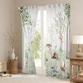 thumbnail image 3 of Castle Fairy Bear Squirrel Deer Curtains Pack of 2 (42x84 Each),Animal Curtains Blackout, 3 of 6