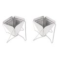 thumbnail image 1 of 2 Unids Filtro De Café Goteador De Acero Inoxidable Plegable Portátil Filtros De Café Titular De La Herramienta Para Camping Picnic Macarena Goteo de café plegable, 1 of 8