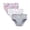 White, variant on REDARER Girls' 3-Pack Cotton Briefs Cute Rainbow & Floral Print Comfortable Underwear for Kids,18-24 Months