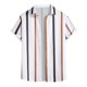 thumbnail image 1 of Camisas s Para Hombre Slim Fit Camisas de manga corta con botones para hombre, vestido informal para salir de campamento (White, XL), 1 of 3
