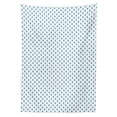 thumbnail image 2 of Hamsa Tablecloth, Culture Design Cartoon Palm with Eye Mystic Concept, Rectangle Satin Table Cover Accent for Dining Room and Kitchen, 60" X 84", Dark Blue and Blue, by Ambesonne, 2 of 2
