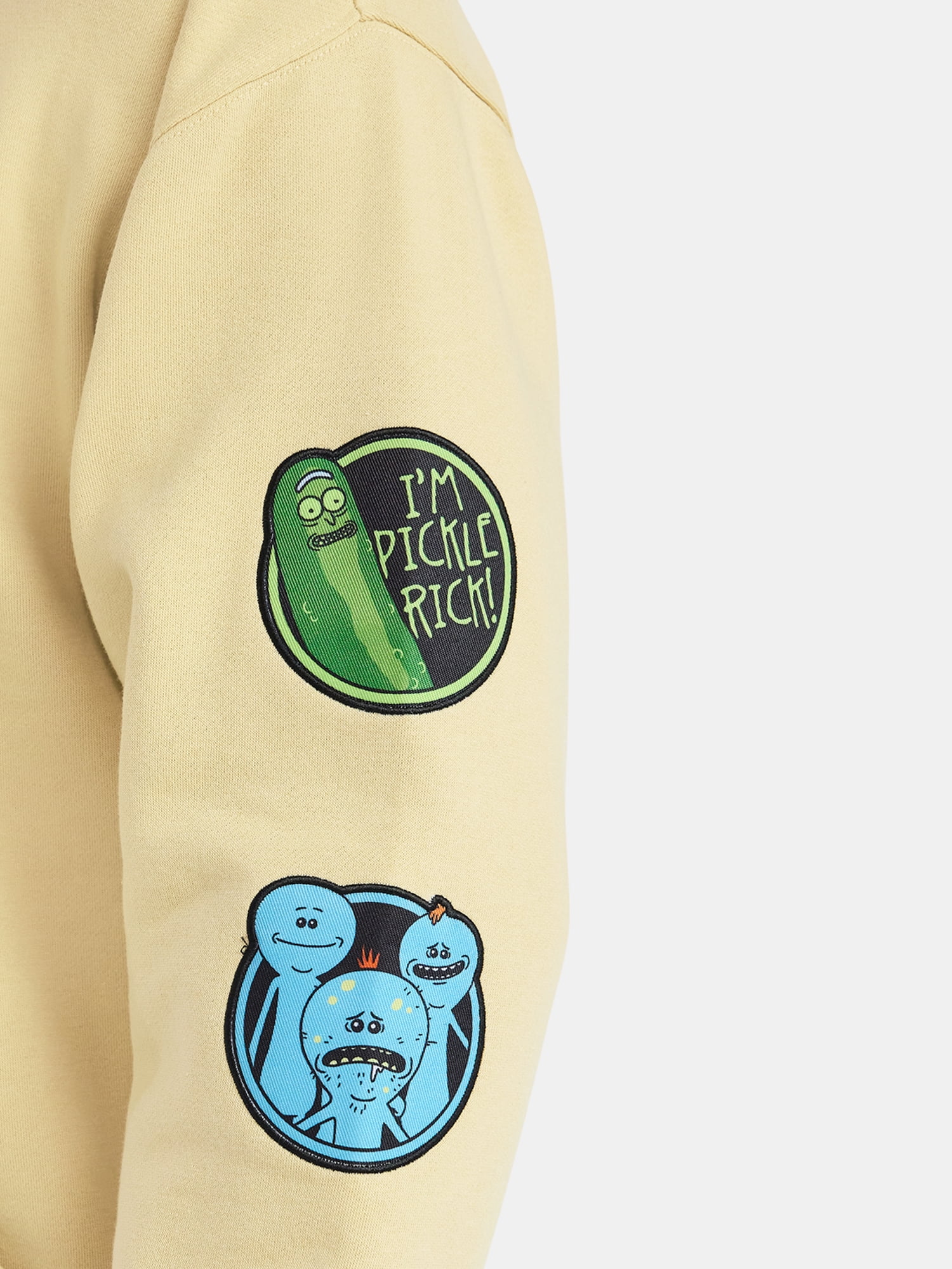 Rick and Morty Men’s and Big Men's Embroidered Graphic Hoodie, Sizes S-3XL
