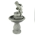 thumbnail image 2 of LuxenHome 34" Resin Cherub Angel Outdoor Water Fountain, Garden Water Feature Decor, 2 of 11