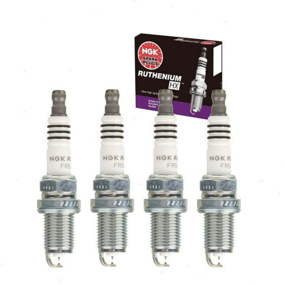 4 pc NGK Ruthenium HX Spark Plugs compatible with Toyota Tacoma 2.4L 2.7L L4 1997-2004
