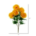 thumbnail image 2 of Vickerman 23" Artificial Marigold Yellow Mum Bush, 2 per Pack, 2 of 2
