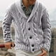 thumbnail image 3 of Minnieouse Suéter informal para hombre, portátil, de otoño, térmico, de manga larga, tejido cálido, ropa superior, cárdigan, accesorio para el trabajo Camisetas L Minnieouse AP014391-02, 3 of 6