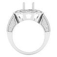 thumbnail image 3 of Dazzlingrock Collection 0.60 Carat (ctw) 18K White Diamond Ladies Bridal Semi Mount Engagement Ring, White Gold, Size 6.5, 3 of 4