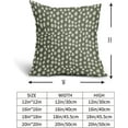 thumbnail image 5 of Dark Sage Green Cream Dots Pillow Covers 18x18 Set of 2 Boho Design Polka Dot Throw Pillows Modern Trendy Print Outdoor Decorative Pillowcase Square Linen Cushion Cases Decor for Sofa Couch Bed, 5 of 6