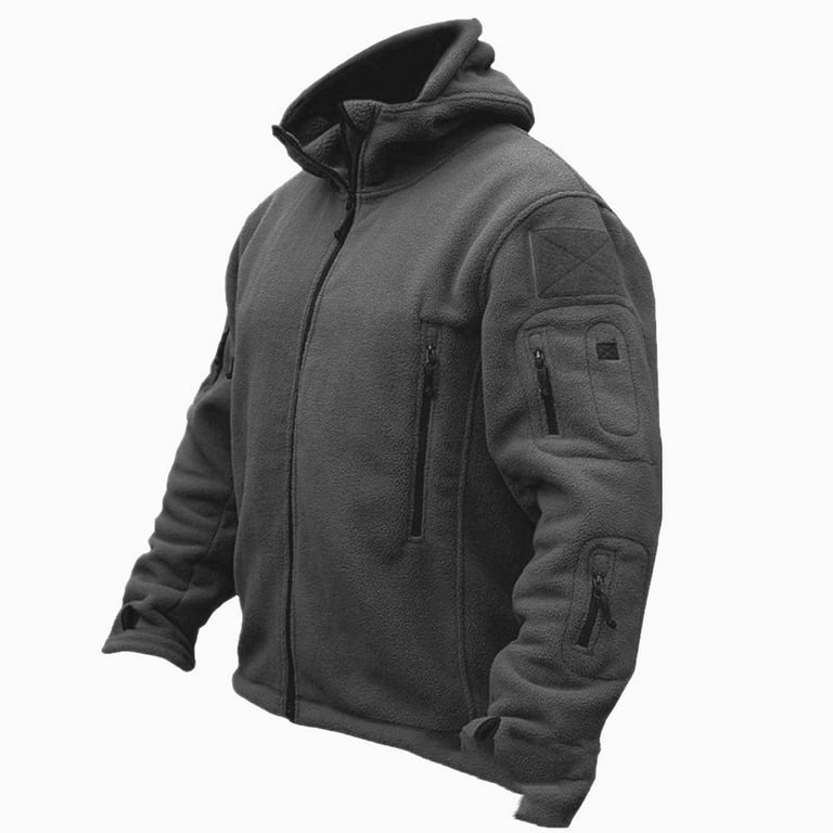 Mens Softshell Fleece Jacket Plus Size Xl-5xl Adults Casual
