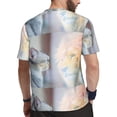 thumbnail image 2 of Wukai The Cat Looks in the Mirror Print Men's Short-Sleeved Mesh T-Shirt,Quick-Dry Short Sleeve Workout T-Shirt-Medium, 2 of 8