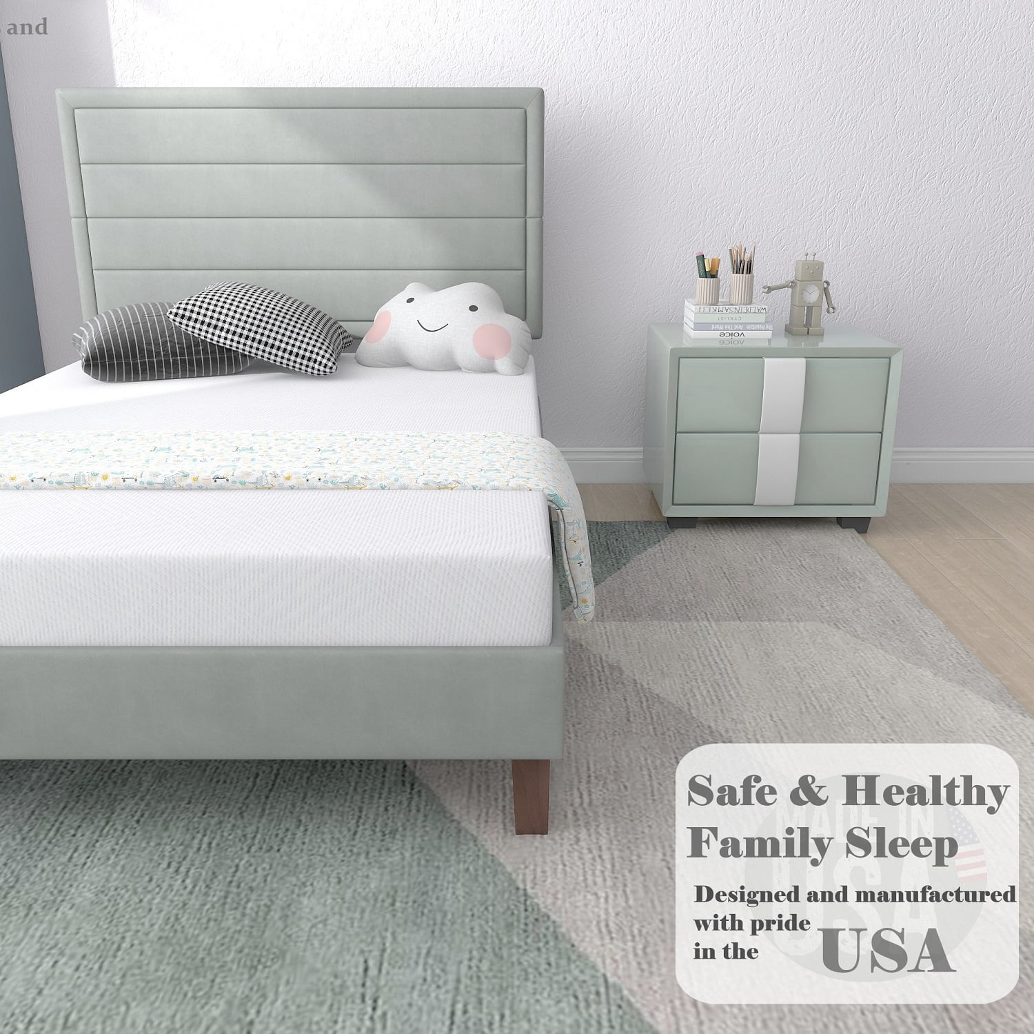 Beddle Full Mattress, 6 inch Medium Firm Gel Memory Foam Bed Mattress in a Box, Apartment