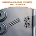 thumbnail image 4 of Luxshiny Plate Rack Barbell Plate Rack Silver Iron Easy Installation 1Pcs, 4 of 8
