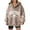 Khaki, variant on Womens Blouses Plus Size Fall Winter Loose Fit Hooded Long Sleeve Bell Cold Shoulder Cropped Graphic Leisure Cotton Sweatshirts Hoodie(Black,L)