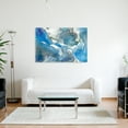 thumbnail image 6 of Empire Art Direct Subtle Blues I Frameless Free Floating Tempered Glass Panel Graphic Wall Art, 32" x 48" x 0.2", Ready to Hang, 6 of 9
