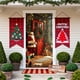 thumbnail image 5 of Uuiauoio Festive Christmas Door Cover with Design,Polyester Door Curtain for Holiday Home Decor, Seasonal Wall and Entryway Decoration for Parties and Family Gatherings,Festival Party Decoration, 5 of 6