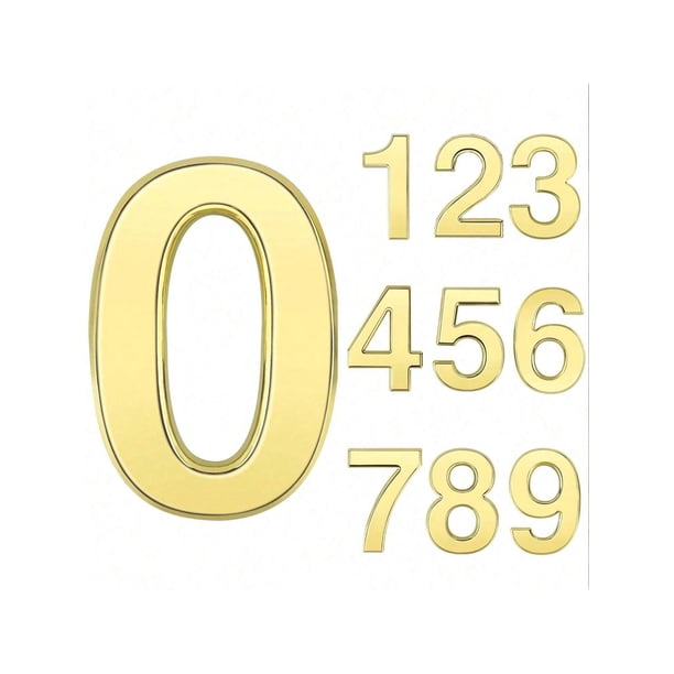 1 Pcs House Address Self-adhesive Number for Outside or Inside, Decorative Mailbox Number for Outside, Maximum Rust Protection,Numbers Address Home Nu