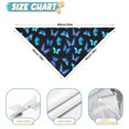 thumbnail image 6 of Dog Bandana 1 Pack,Black Blue Butterfly Pattern Bandanas for Dogs,Cat Bandana,Small/ Large Dog Bandana 2 Size,Dog Bandanas, 6 of 6