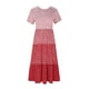 thumbnail image 5 of Vestido de Manga Corta para Mujeres Vestido de Verano de Cuello Redondo Impreso, Poliéster de Tamaño Verdadero Diario Y Vestido de Fiesta, 5 of 5