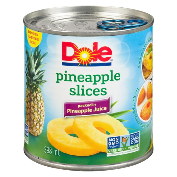 Dole Sliced Pineapples in Pineaple Juice, 398 mL
