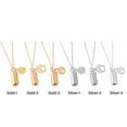 thumbnail image 2 of Fashion Jewelry Memorial Gift Pet Dog Paw Charm DIY Openable Cylindrical Tube Gold Silver Ashes Urn Memorial Necklace Keepsake Pendant Perfume Vial Pendant Wishing Bottle Necklace GOLD 2, 2 of 8