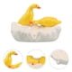 thumbnail image 2 of Jabonera de cerámica con forma de pato, bandeja de porcelana con forma de animal, soporte para esponja de baño, accesorios para fregadero de cocina y baño, 2 of 7