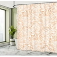 thumbnail image 4 of Ambesonne Botanic Shower Curtain, Vintage Floral Pattern Art, 69"Wx84"L, Persian Orange, 4 of 4