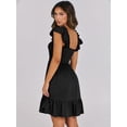 thumbnail image 4 of Vestido ANRABESS 2025 sin mangas, cuello cuadrado y espalda descubierta, negro, talla M, 4 of 9