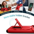 thumbnail image 4 of Case for Motorola Moto G Power 5G 2025 6.8" with Invisible Fold Holder Stand, MagSafe Magnetic Wireless Charging,Sliding camera casing,Shockproof Dropproof Tough Rugged Protective Case Cover,Red, 4 of 10