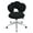 Black, variant on YesFashion Office Desk Chair,Bar chair Computer Chair with 5 Casters,Semi-wrapped Backrest,Thick Cushion,Adjustable Height ,Swivel Office Chair
