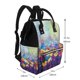 thumbnail image 2 of Disketp Spring Flower Seasonal Mochila de Pañales de Gran Capacidad con Múltiples Bolsillos, Mochila de Viaje Multifuncional para Bebé, Unisex, Moderna y Resistente, 2 of 6