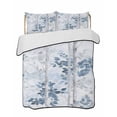thumbnail image 2 of Blue Grey Leaves Twin Size Down Alternative Comforter, Lightweight Comforter Quilt Bedding Set with Pillow Shams Watercolor Branches Vintage Forest All Seasons Bed Comforter Duvet Insert 68"x86", 2 of 7