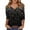 Black 1, variant on Womens Blouses Dressy Casual 3/4 Sleeve,Mardi Gras Shirts for Women 3/4 Sleeve Sequin V Neck Mardi Gras Outfits Summer Graphic Holiday Carnival Shirt