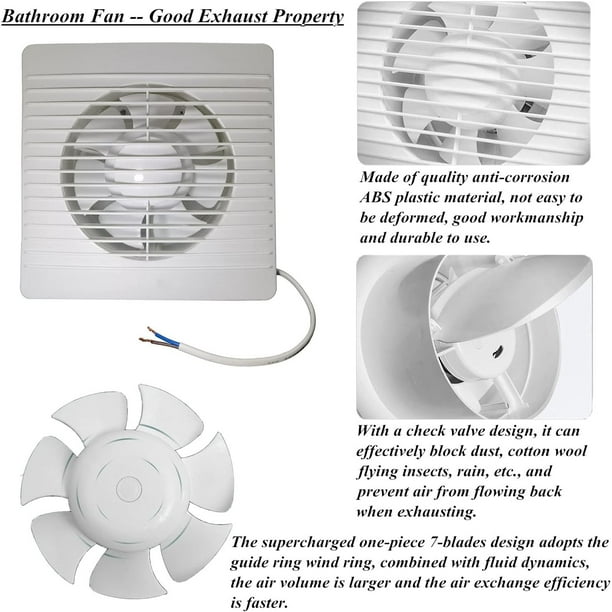 Ventilateur de conduit 100 mm ventilateur de salle de bain avec télécommande ventilateur