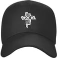 thumbnail image 2 of Wikjxiz Trust God Not Government Hat Black Baseball Cap Men Women Adjustable Sports Sunhat Classic Trucker Hat, 2 of 8