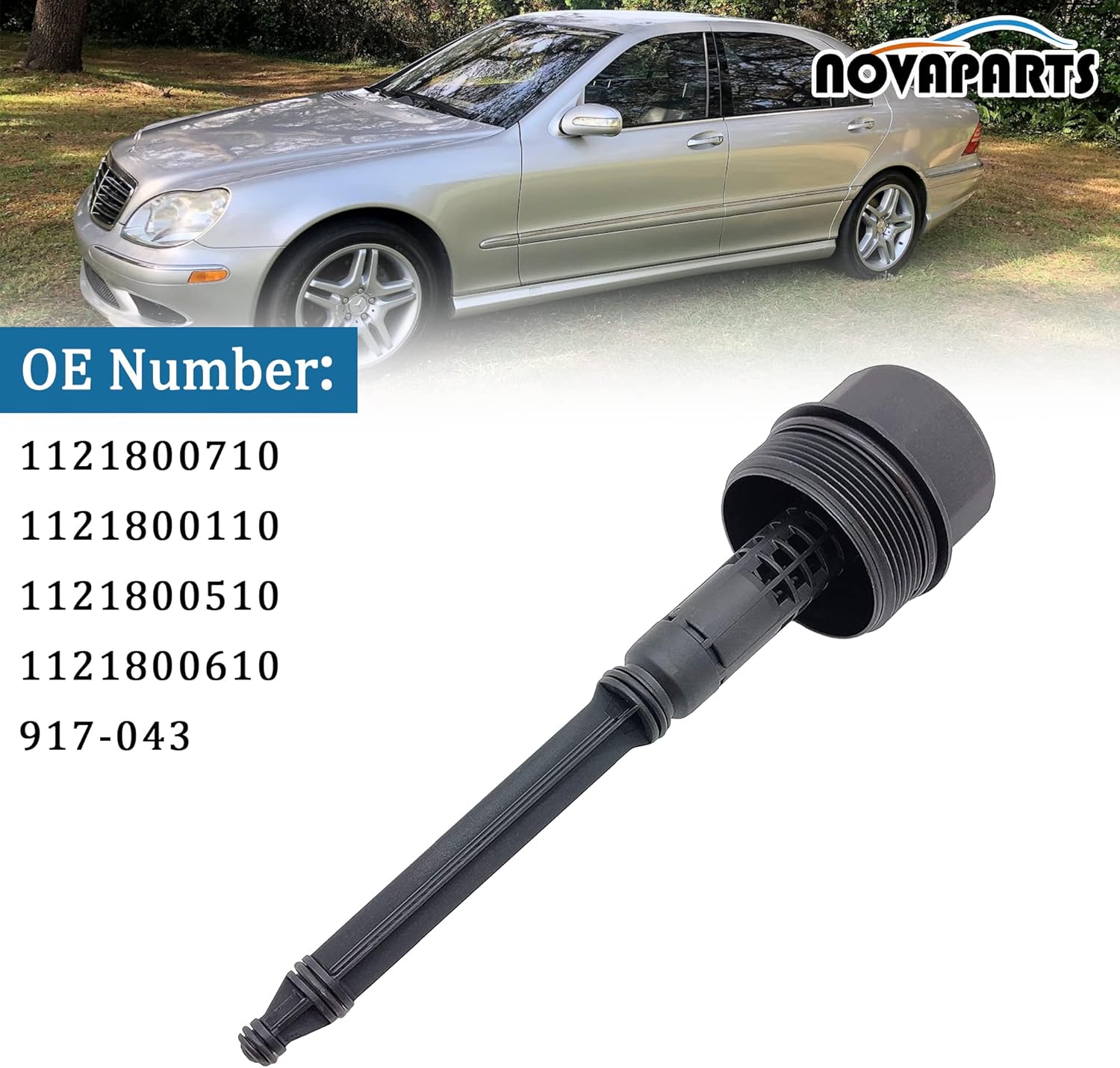 Engine Oil Filter Housing Cap Cover w/o Filter for Mercedes C240 C280 C320 CLK320 E320 ML320 ML350 SLK320 SLK350 1121800710 1121800110