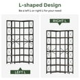 thumbnail image 2 of Condemo 7-Shelf Corner Bookshelf, Modern Industrial Tall Bookcase, 7-Tier Large L-Shaped Storage Shelf Display Rack, Gray Brown, 2 of 8