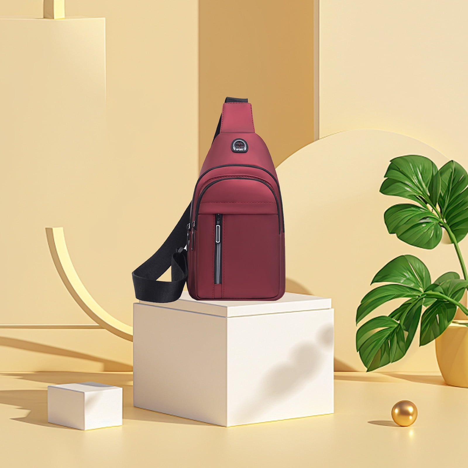 Sling Bag For Women Men, Sling Backpack, Multipurpose Crossbody, Shoulder Bag, Travel Hiking Daypack, Crossbody Shoulder Tote Crossbody Backpack Shoulder Bag