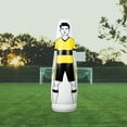 thumbnail image 1 of Maniquí inflable de entrenamiento de fútbol, saco de boxeo, equipo de maniquí, fácil de llevar, portátil y duradero para niños adultos amarillo 205cm, 1 of 8