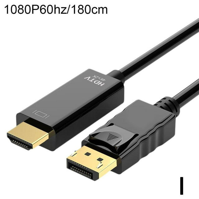 Display Port to HDMI Cable DP AdapterConverter AudioVideo PC HDTV 1080P 60Hz