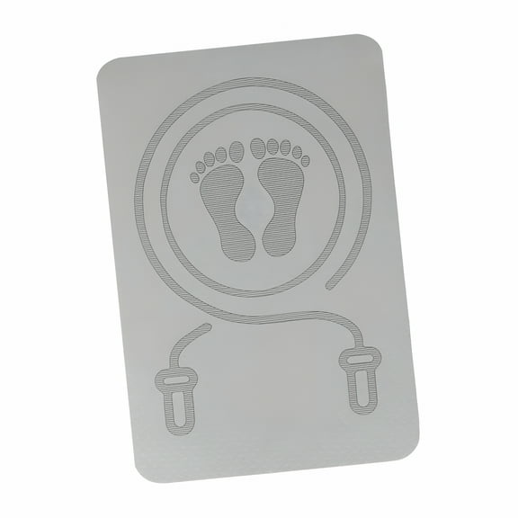 BESTSKY Jump Rope Mat Rope Skipping Mat Shockproof Antiskid Fitness Exercise Mat Jump Rope Pad for Home Gym Workout Pilates Training Gray