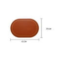 thumbnail image 6 of Ludlz Insulation Pad Easy Clean Faux Leather Placemat Heat Resistant Table Mat for Home Kitchen, 6 of 8