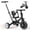 Black, variant on GOBOKLE 5-in-1 Tricycle for Toddlers Ages 1-3, Balance Bike with Light-up Wheels, Adjustable Seat and Handlebar, Pink