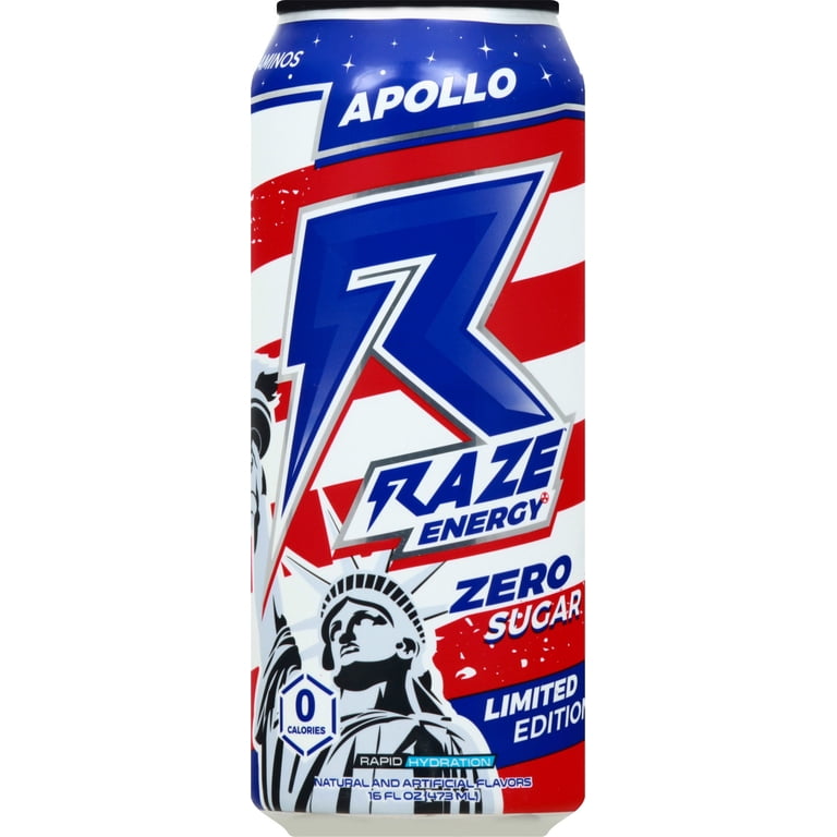 raze apollo flavor Raze Zero Sugar Energy Drink 300mg Caffeine Zero Calories Sugar main image 1