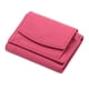 thumbnail image 1 of Cartera de cuero fina para mujer, bloqueadora RFID: cartera pequeña mini con ranuras para tarjetas y compartimento para monedas con cremallera, piel de vaca de grano entero, 10x7cm, 1 of 1