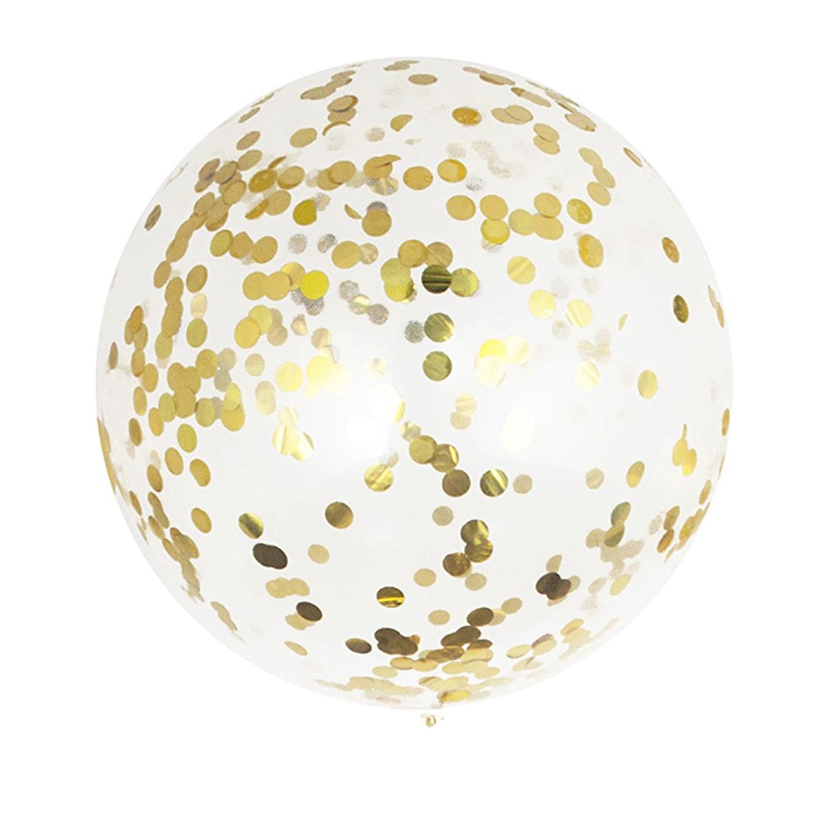 5pcs 36 Inch Giant Clear Balloons with Confetti Premium Helium Quality